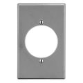 Hubbell Wiring Device-Kellems Wallplate, Mid-Size 1-Gang, 2.15" Opening, Gray PJ724GY